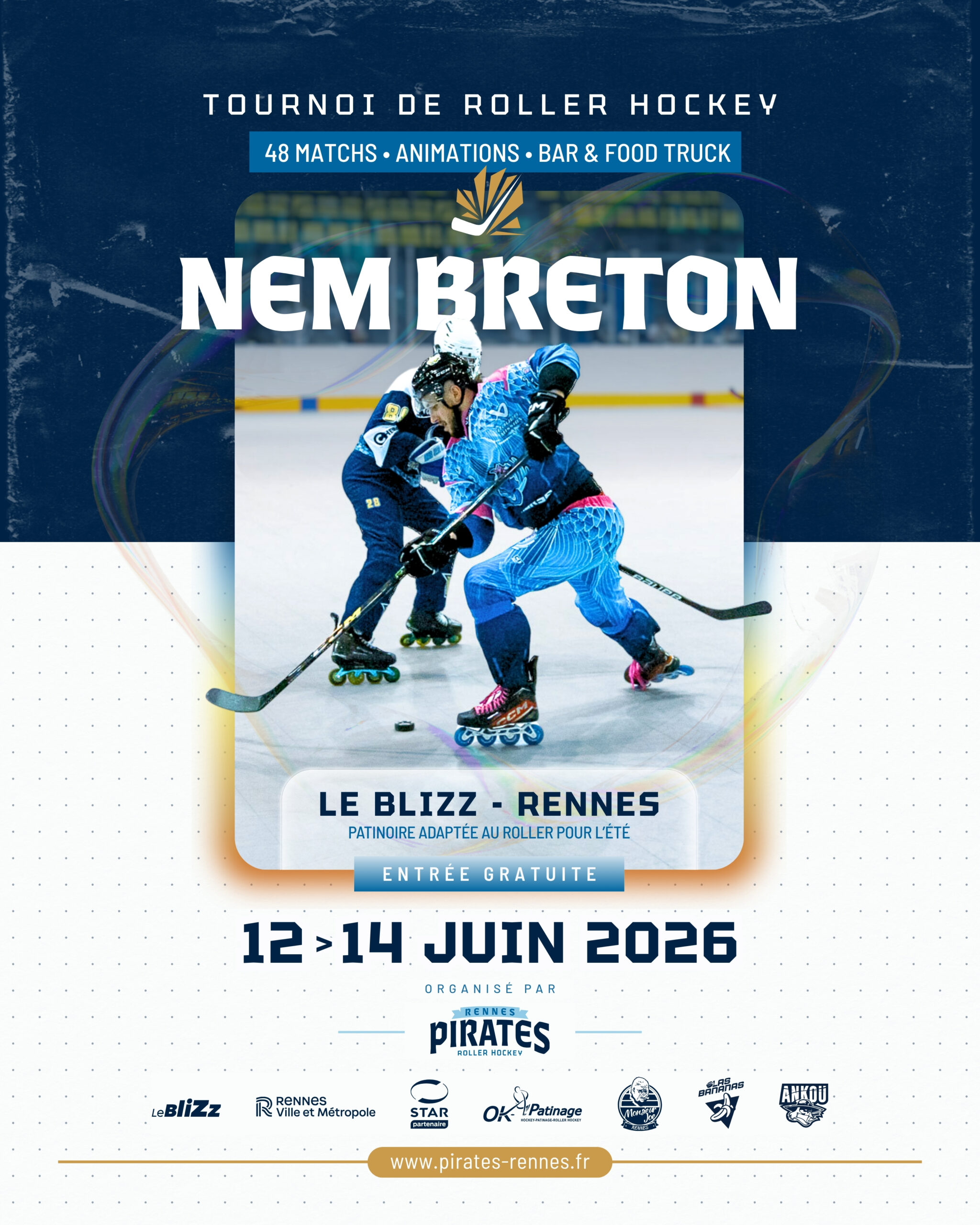 Nem Breton 2026, le tournoi des Pirates de Rennes, club de roller hockey